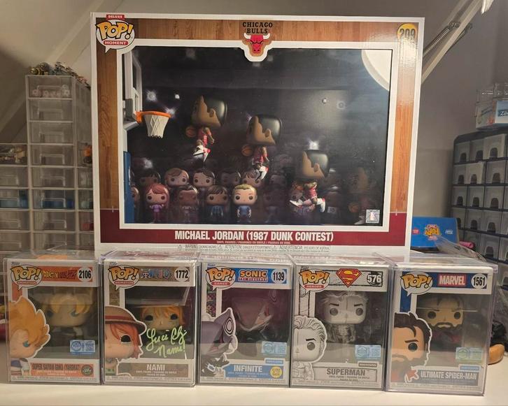 Meerdere funko's te koop o.a. Signed en Limited, Verzamelen, Poppetjes en Figuurtjes, Zo goed als nieuw, Ophalen of Verzenden