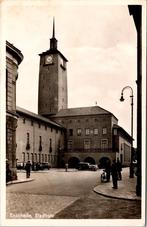 Enschede - Stadhuis (1950), Verzamelen, Ansichtkaarten | Nederland, Ophalen of Verzenden, 1940 tot 1960, Gelopen, Overijssel