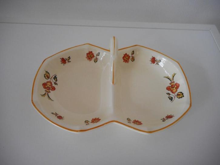 Schaal van Societe Ceramique, vakkenschaaltje, Huis en Inrichting, Keuken | Servies, Gebruikt, Schaal of Schalen, Overige stijlen