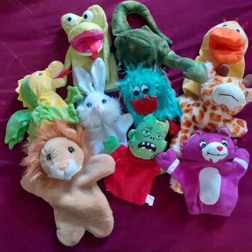Zachte handpoppen poppenkastpoppen ( D ), Kinderen en Baby's, Speelgoed | Poppen, Zo goed als nieuw, Overige typen, Ophalen of Verzenden