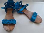Esprit konings blauwe sandalen sandaaltjes, maat 40, Blauw, Gedragen, Esprit, Sandalen of Muiltjes