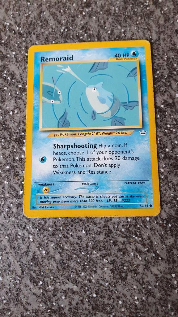 Remoraid 50/64 Neo Revelation - WOTC Pokemon kaart, Hobby en Vrije tijd, Verzamelkaartspellen | Pokémon, Ophalen of Verzenden