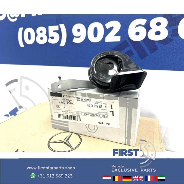 CLAXON Mercedes A B C CL CLA CLS E G GL GLA GLB GLC GLE GLS, Auto-onderdelen, Elektronica en Kabels, Mercedes-Benz, Gebruikt, Ophalen of Verzenden