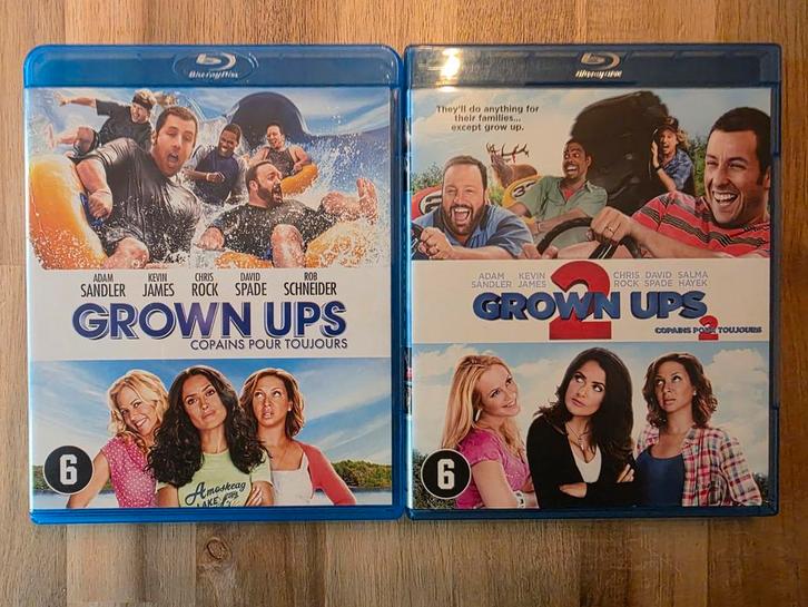 Grown Ups 1 & 2 Blu-ray, Cd's en Dvd's, Blu-ray, Zo goed als nieuw, Humor en Cabaret, Boxset, Ophalen of Verzenden