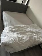 BOXSPRING NARVIK – GRIJS – 140x200 CM – LEEN BAKKER, Huis en Inrichting, Ophalen, Tweepersoons, 140 cm, Zo goed als nieuw