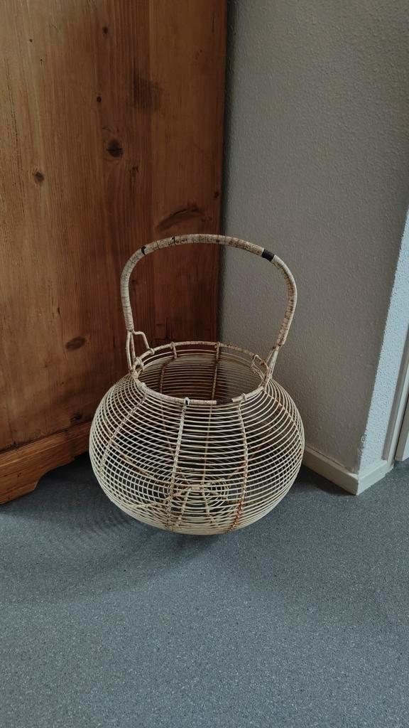 Oud eiermand xxl / draadmand, Antiek en Kunst, Curiosa en Brocante, Ophalen of Verzenden