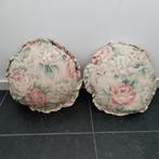 Kussens,stoel,bank,RETRO,rond,bloem,doorsnede 40 cm,stof, Ophalen of Verzenden, Zo goed als nieuw, Overige kleuren, Rond