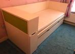Bed dubbel schuifbaar Ikea met ingebouwde kast, Kinderen en Baby's, Ophalen, 85 tot 100 cm, Gebruikt, Matras