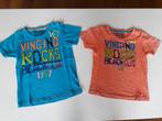 2 Vingino shirts 110 / 116 T-shirt jongen tweeling, Kinderen en Baby's, Kinderkleding | Maat 110, Jongen, Gebruikt, Ophalen of Verzenden