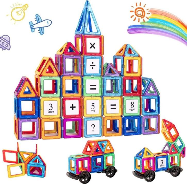 Aaczly Magnetische Bouwset voor Kinderen 74 stuks, Kinderen en Baby's, Speelgoed | Educatief en Creatief, Nieuw, Bouwen, Ontdekken