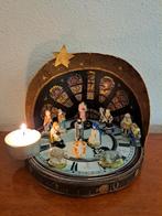 Chrèche Noël 13 dlg kersstal franse fèves porselein oud, Antiek en Kunst, Curiosa en Brocante, Verzenden