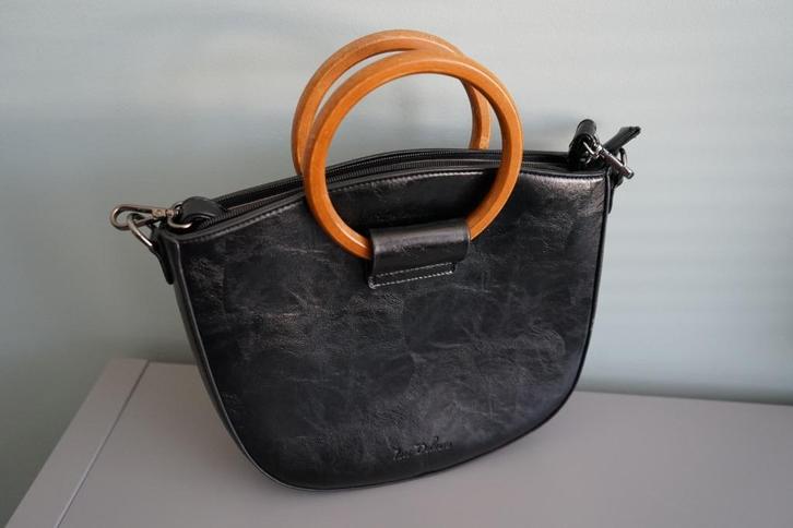 Ines Delaure - Parijs, Sieraden, Tassen en Uiterlijk, Tassen | Damestassen, Zo goed als nieuw, Handtas, Zwart, Ophalen of Verzenden