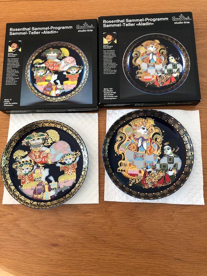 Wiinblad Aladin bordjes, Antiek en Kunst, Antiek | Wandborden en Tegels, Ophalen of Verzenden
