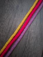 3 strengen katsuki kralen geel roze paars, Hobby en Vrije tijd, Kralen en Sieraden maken, Ophalen of Verzenden, Nieuw, Kraal