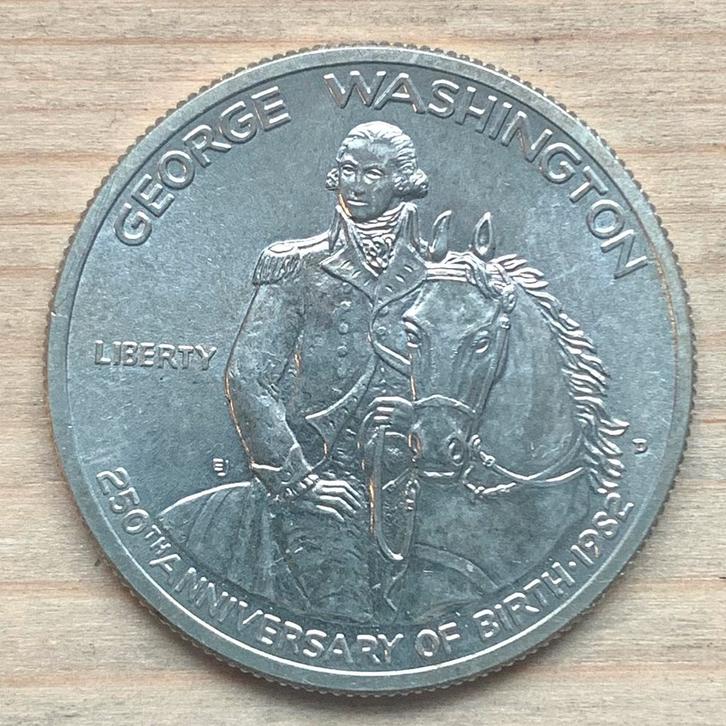 USA 1/2 of halve dollar 1982 D zilver George Washington, Postzegels en Munten, Munten | Amerika, Noord-Amerika, Zilver, Ophalen of Verzenden