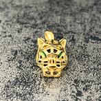 Gouden panter hanger 14 karaat goud kettinghanger, Ophalen of Verzenden, Zo goed als nieuw, Goud, Overige merken