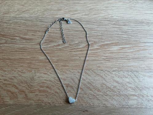 Zinzi ketting met hartje., Sieraden, Tassen en Uiterlijk, Kettingen, Zo goed als nieuw, Zilver, Ophalen of Verzenden