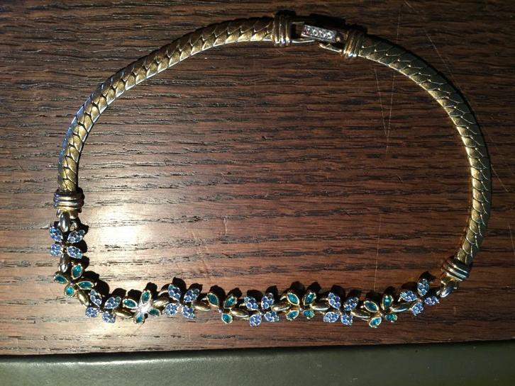 swarovski ketting (klein defect), Verzamelen, Swarovski, Gebruikt, Sieraad of Horloge, Ophalen of Verzenden