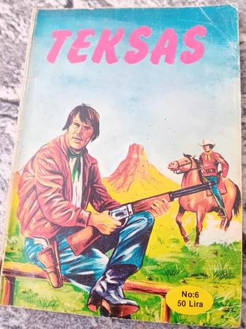 Vintage Teksas Stripboek beschikbaar voor biedingen
