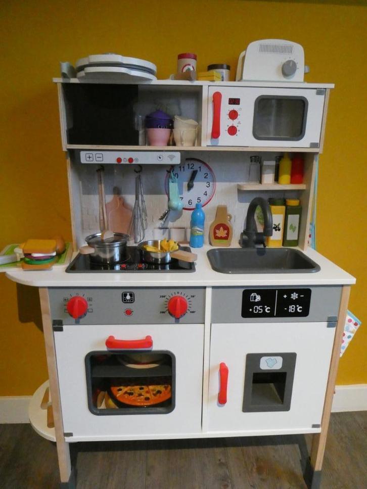 Speelkeukentje - houten keuken - kinderspeelgoed, Kinderen en Baby's, Speelgoed | Speelkeukens, Zo goed als nieuw, Speelkeuken