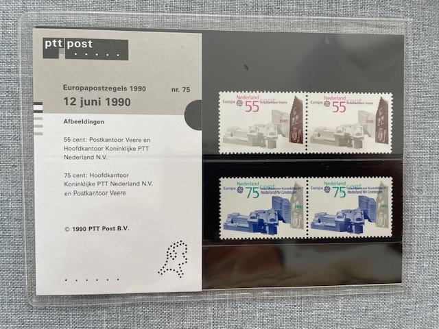 Postzegelmapje PZM75 Europa, Postkantoren 1990 Postfris, Ophalen of Verzenden, Na 1940, Postfris
