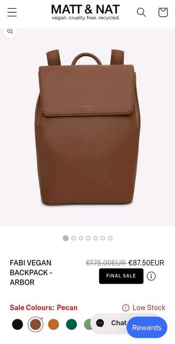 matt & nat Vegan leather backpack rugtas/ fabi Arbor rugzak beschikbaar voor biedingen