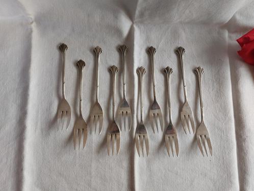 Gero 90 | model 659 | 10 gebaksvorkjes | 3 lepeltjes, Antiek en Kunst, Antiek | Bestek, Verzenden