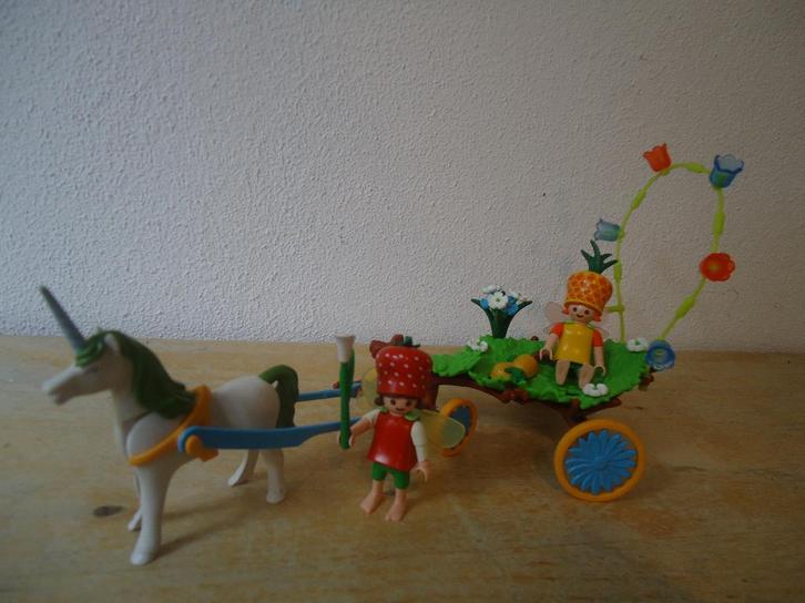 Mooie set Eenhoorn koets met elfjes Playmobil 4195, Kinderen en Baby's, Speelgoed | Playmobil, Zo goed als nieuw, Complete set