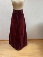 DKNY maxi rok maat 38 A-lijn bordeauxrood corduroy ZGAN, Maat 38/40 (M), Verzenden, DKNY, Zo goed als nieuw