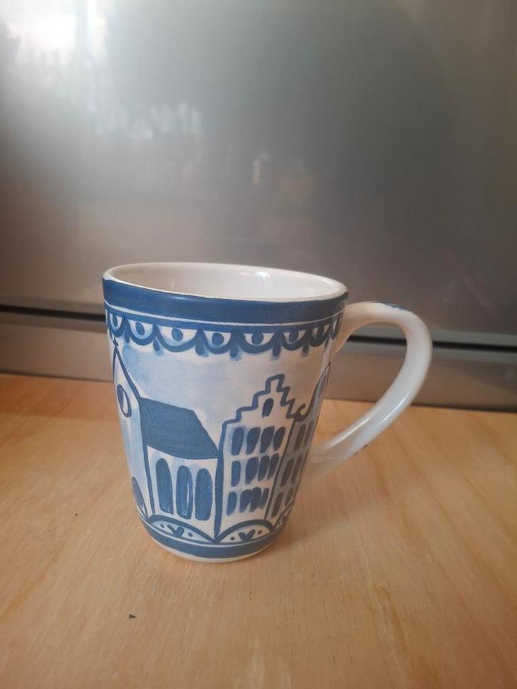 Delfts Blond Amsterdam mok, grote beker, Huis en Inrichting, Keuken | Servies, Zo goed als nieuw, Kop(pen) en/of Schotel(s), Blond Amsterdam