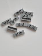 10 nieuwe lego tegels 1x3 met 2 knopjes LBG / Licht Grijs, Ophalen of Verzenden, Nieuw, Losse stenen, Lego