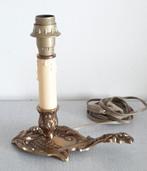 Frans schemerlampje lampvoet brons, vintage retro, Ophalen of Verzenden, Gebruikt, Minder dan 50 cm