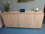 Eiken dressoir greeploos ook met laden leverbaar #maatwerk#, Met deur(en), 150 tot 200 cm, Eikenhout, Nieuw