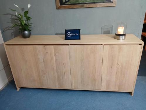 Eiken dressoir greeploos ook met laden leverbaar #maatwerk#, Huis en Inrichting, Kasten | Dressoirs, Nieuw, 150 tot 200 cm, 25 tot 50 cm