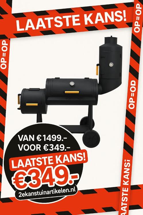 BBQ OKLAHOMA SMOKER, Tuin en Terras, Houtskoolbarbecues, Nieuw, Ophalen of Verzenden