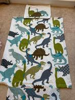 Dekbedovertrek peuterbed Dino’s, Kinderen en Baby's, Kinderkamer | Beddengoed, Gebruikt, Jongetje of Meisje, Wit, Dekbedovertrek