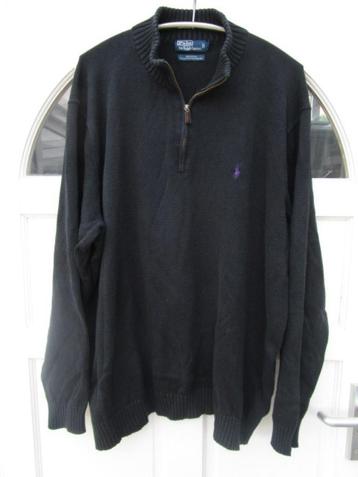 Superruime zwarte Ralph Lauren trui, 2XL valt als 4XL beschikbaar voor biedingen