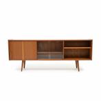 Violetta 2 dressoir uit de jaren 60 70, Gebruikt, Ntp, 150 tot 200 cm, Glas