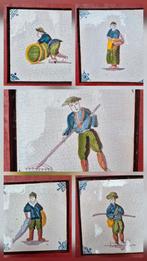 5 Oud Hollandse tegels Tichelaar Makkum, Ophalen of Verzenden