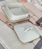 Botervloot Victoria CzechoSlovakian Bone China Butter-dish, Antiek en Kunst, Antiek | Servies los, Ophalen of Verzenden