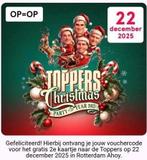 Toppers Christmas 22 december 2025 2de jaartje GRATIS!, Eén persoon