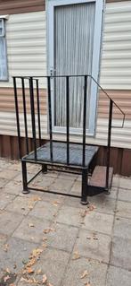 Stevige metalen trap voor stacaravan / tiny house /chalet, Caravans en Kamperen, Ophalen, Gebruikt