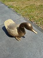 Prachtige massief koperen eend of gans, Antiek en Kunst, Ophalen of Verzenden