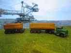 1:64 Dodge Twin Tipper met Fruehauf Trailer - Lesney K-16, Ophalen of Verzenden, Gebruikt, Auto