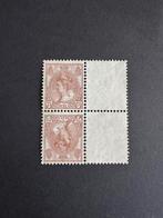 1924 Tete-beche paar met aanhangsel NVPH nr 61b ongestemp, Postzegels en Munten, Postzegels | Nederland, Verzenden, T/m 1940