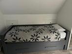 1 persoonsbed met lade, maat 200x90 (buitenmaat 219x102), Huis en Inrichting, Ophalen, 90 cm, Eenpersoons, Zo goed als nieuw