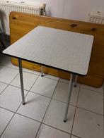 Eettafel 60x60 met metalen Poten en formica blad v, Ophalen, Huis en Inrichting