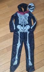 Halloween verkleedpak met skelet opdruk met masker 140/152, Ophalen of Verzenden, Zo goed als nieuw, 146 t/m 152, Jongen of Meisje