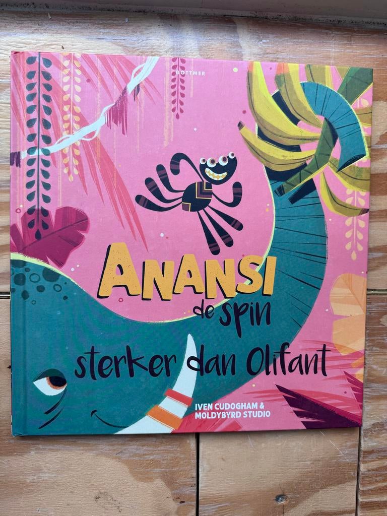 Anansi de Spin - Sterker dan Olifant, 5 of 6 jaar, Jongen of Meisje, Ophalen of Verzenden, Zo goed als nieuw