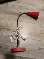Vintage IKEA Kvart bureaulamp - Rood, Ophalen, Gebruikt, Vintage, Minder dan 50 cm
